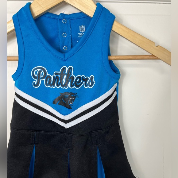 Carolina Panthers NFL Toddler Cheerleader Dress 18M - Picture 3 of 4
